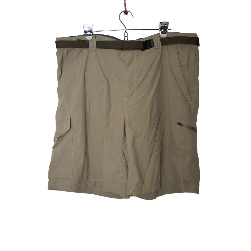 COLUMBIA Omni-Shade Lightweight Tan Khaki Cargo Hiking Shorts Mens Size 42